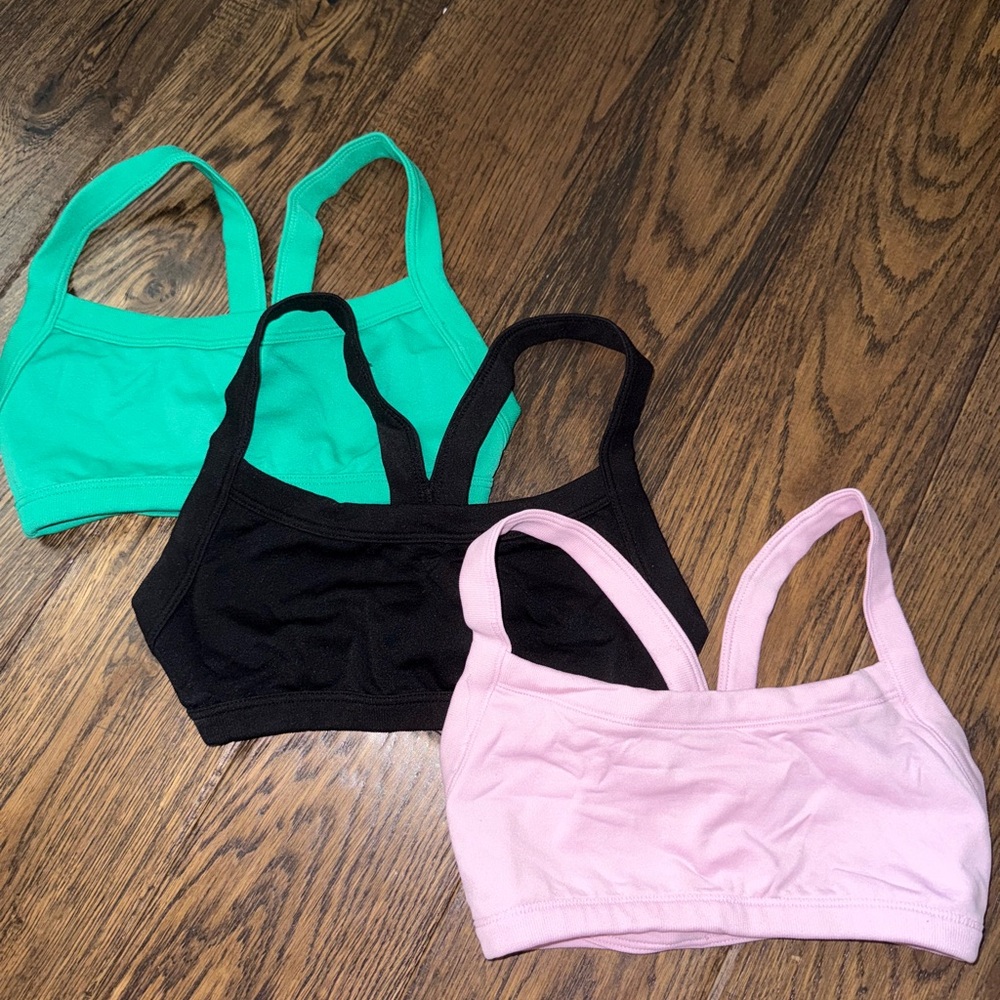 Colsie Sports Bras - Black, Pink, and Green